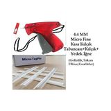 Ayrex Işkur Makina 4.4 mm Micro Fine Kısa Seffaf Kılçık ve Etiket Takma Tabancası (Kuaför-Ta - Çok Renkli - Genel