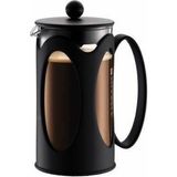 Ayrex Kenya Kahve Makinesi (Fransız Pres Sistemi, Kalıcı Paslanmaz Çelik Filtre, 1,0 Litre) Siya - Çok Renkli