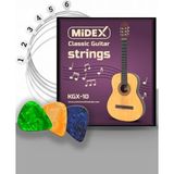 Ayrex Kgx-10 Klasik Gitar Teli Takımı ve Pena Seti - Çok Renkli - Genel