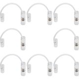 Ayrex Kidmix 8 Adet Halatlı Pvc Kapı Pencere Emniyet Kilidi - Beyaz Kablolu Pimapen Emniyet Mandal - 0 - 1 Yaş - Renkli