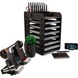 Ayrex Kuk Design Robinia A4 Evrak Rafı Ofis Masaüstü Organizer Set (Ceviz) - Çok Renkli - Genel
