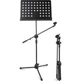Ayrex Lastvoice NT-110 Mikrofon ve Şef Nota Standı Sehpası Ikisi Bir Arada - Çok Renkli - Genel