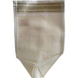 Ayrex Micro Peel Ipek Sırt ve Vücut Tellak Kese Beyaz 16X27CM - 1 Adet