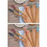 Ayrex Milena Life 5 Li Set Bambu Çin Çubuğu Chopstick Yıkanabilir ve Kullanılabilir 10 Çift 20 - Genel