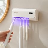 Ayrex Mioji UV5F Pro 2600MAH Şarj Edilebilir Uv Sterilizatörü Diş Fırçası Tutucusu Beyaz - Çok Renkli