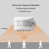 Ayrex Misafir Karşılama Zili 3 Modlu Kumandalı Hareket Sensörlü Güvenlik Alarm Pır Sensör - Genel