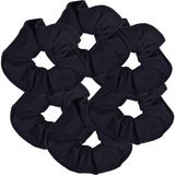 Ayrex Motique Accessories 6'li Paket Büyük Düz Saç Lastiği Saç Elastikleri-Lacivert - Çok Renkli - Genel
