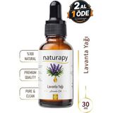 Ayrex Naturapy Lavanta Yağı (Lavender Oil) Uçucu Yağ 30 ml Damlalıklı Cam Şişe - Çok Renkli