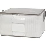 Ayrex Ocean Home Textile Büyük Boy Pvc Pencereli Gri Çizgili Stuff & Things Hurç 60 x 43 x 35 cm - Genel - Çok Renkli
