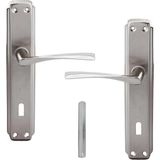 Ayrex Oda Kapı Kolu Nikel Inox Aynalı Sağa Sola Uygun Iç Dış Ahşap Pvc Metal Çelik Kapıs� - Genel