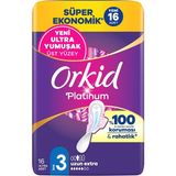 Ayrex Orkid Platinum Hijyenik Ped Uzun Extra (Boy 3) Süper Ekonomik Paket 16 Adet Ped - Genel