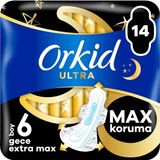 Ayrex Orkid Ultra Hijyenik Ped Gece Ekstra Max (Boy 6) 14 Adet Ped - 2 Adet