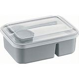 Ayrex Orret Home 3 Bölmeli Beslenme Kabı 920 ml Sosluklu Sızdırmaz Kapaklı Bpa Içermez Çatal - Çok Renkli - 1 Parça
