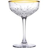 Ayrex Paşabahçe Timeless Golden Şampanya Kadehi, 4'lü Set, Altın Renk - Çok Renkli - Genel