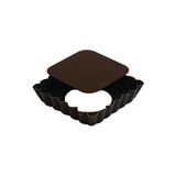 Ayrex Pasta Tart Kalıbı Mini Kare Çıkma Tabanlı 10 cm - 1 Adet - 26 x 26 x 7 cm