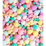 Ayrex Pastel Renkli Pon Pon 10 20 30 mm 170 Li 1 Paket Peluş Ponpon Tüylü Ponpon Okul Öncesi Kre - Çok Renkli - Genel