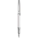 Ayrex Pelikan Jazz Elegance Dolma Kalem, Orta Uç, Mavi Mürekkep Dolumu Dahil, Metal, Beyaz, Kutulu - Çok Renkli - Genel