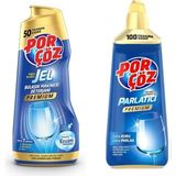 Ayrex Porçöz Premium Bulaşık Makinesi Deterjanı 900 Ml, Parlatıcı 500 ml Seti - Genel