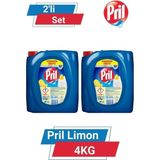 Ayrex Pril Limon Elde Bulaşık Deterjanı, 4 Kg, 2'li Set - Genel