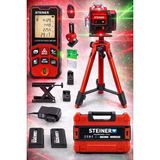 Ayrex Profesyonel 12 Köşe Yeşil Çizgi Lazer Otomatik Hizalama Çantalı + 50MT Lazer Metre + Tri - Genel