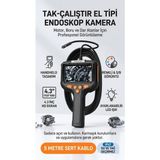 Ayrex Profesyonel Endoskop Kamera Monitörlü El Tipi / 5 Metre - Genel