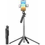 Ayrex Rabsev Çift LED Işıklı Selfie Çubuğu Tripod, 1.8m Uzunluk, Dört Ayaklı, 360° Döner K