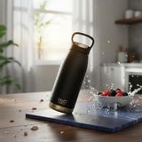 Ayrex Siyah Paslanmaz Çelik Termos Matara - 530 ml Kilitli Kapaklı Sızdırmaz Mug - Sıcak ve So� - -- - Çok Renkli