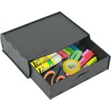 Ayrex Starlightning Gizli Çekmece Organizer Masa Altı Saklama Kabı Siyah Renk Model 2 86834004026 - Çok Renkli - Genel