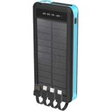 Ayrex Starnewstore Solar Powerbank Güneş Enerji Panelli 10000MAH Kendinden Kablo Çikişli LED Iş - Genel - Renkli