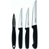 Ayrex Stevig Cut 4 Fresh Sebze Soyacak ve Bıçak Seti 4 Parça Siyah ST-401 - Genel