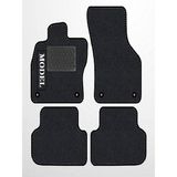 Ayrex Tempo Oto Paspas TMPO6259 2008-2017SIYAH Halı Gri Kenar Siyah Dikiş Petek Topuk Seat Ibiza - 2 Adet - Çok Renkli