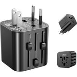 Ayrex Xo Simple Is Beauty Evrensel Seyahat Adaptörü, Eu/uk/us/aus Giriş ve Çıkış, 1840W Yüks