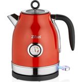Ayrex ZLN7033 60'li Yılların Retro Su Isıtıcısı, 1,7 LITRE,%100 Bpa Içermez, 2000 Watt, Paslanmaz Çelik Iç Kısım, Analog Sıcaklık Göstergeli, Çay Makinesi, Otomatik Kapanma, Gösterge Lambası