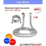 AYRINTISHOP Ayrıntishop Duş Spiral – 150CM Duşakabin Yedek Parça