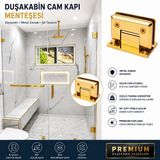 Ayrıntıshop Cam Kabin Kapı Menteşe (Gold Sarı)