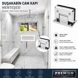 Ayrıntıshop Cam Kabin Kapı Menteşe (Krom Parlak)
