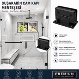 Ayrıntıshop Cam Kabin Kapı Menteşe (Siyah)