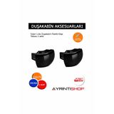 AYRINTISHOP DUŞAKABİN KÖŞE SİYAH PLASTİK TAKOZU LÜX SERİ 2 ADET