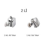 Ayrıntıshop Duşakabin Tekerleği Metal Rulman Tekerlekleri Krom Alt Üst (2 Li)