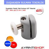 AYRINTISHOP Duşakabin Tekli Rulman Tekerlek ay-421 Grı 1 Adet - Gri - ust teker