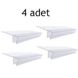 Ayrıntıshop Duşakabin Yedek Parça Suluk Yan Fitil 4 Adet 200cm Şeffaf