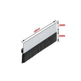 Ayrıntıshop Kapı Alt Fırça Fitil - Alüminyum Kapı Alt Kıl Fırça Süpürgesi- 100cm