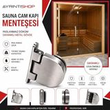 AYRINTISHOP Sauna Cam Kapı Menteşesi Paslanmaz Döküm Dayanıklı Metal Gövde