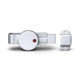 Ayrıntıshop WC Alüminyum Sürgülü Kabin Kapı Kilidi (Kalınlık 12 mm)
