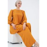 Ayrobin Tunik Pantolon Alt Üst Takım 6712 - Hardal - 40