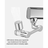 AyrStore 1080° Dönebilen Musluk Ucu – Su Tasarruflu, Esnek ve 360° Çift Eksenli Başlık - Çok Renkli