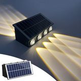 AyrStore 20W Güneş Enerjili Dış Mekan Bahçe Duvar Lambası - Cata Kos Solar LED Aplik - IP65 Su Geçirme - Çok Renkli
