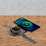 AyrStore 2si 1ARADA Kablosuz Saat,kulaklık ve Telefon Hızlı Şarj Etme Aparatı