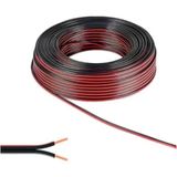 AyrStore 2X0.75MM² Kordon Yassı Bitişik Ses Sistemi Hoparlör Kablosu (25 Metre)
