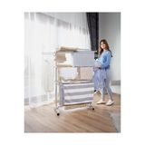 AyrStore 3 Katlı Çamaşırlık, Tam Katlanır, Tekerlekli Çamaşır Kurutmalık, Made In Korea